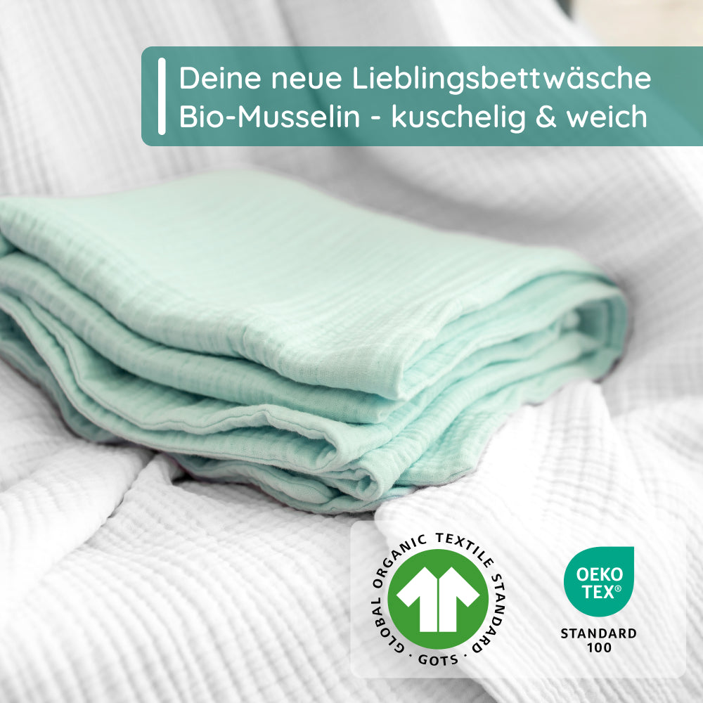 Musselin-Bettwäsche (Bio - GOTS zertifiziert)