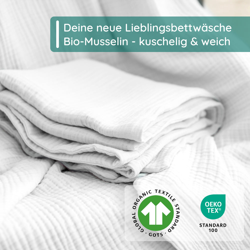 Musselin-Bettwäsche (Bio - GOTS zertifiziert)